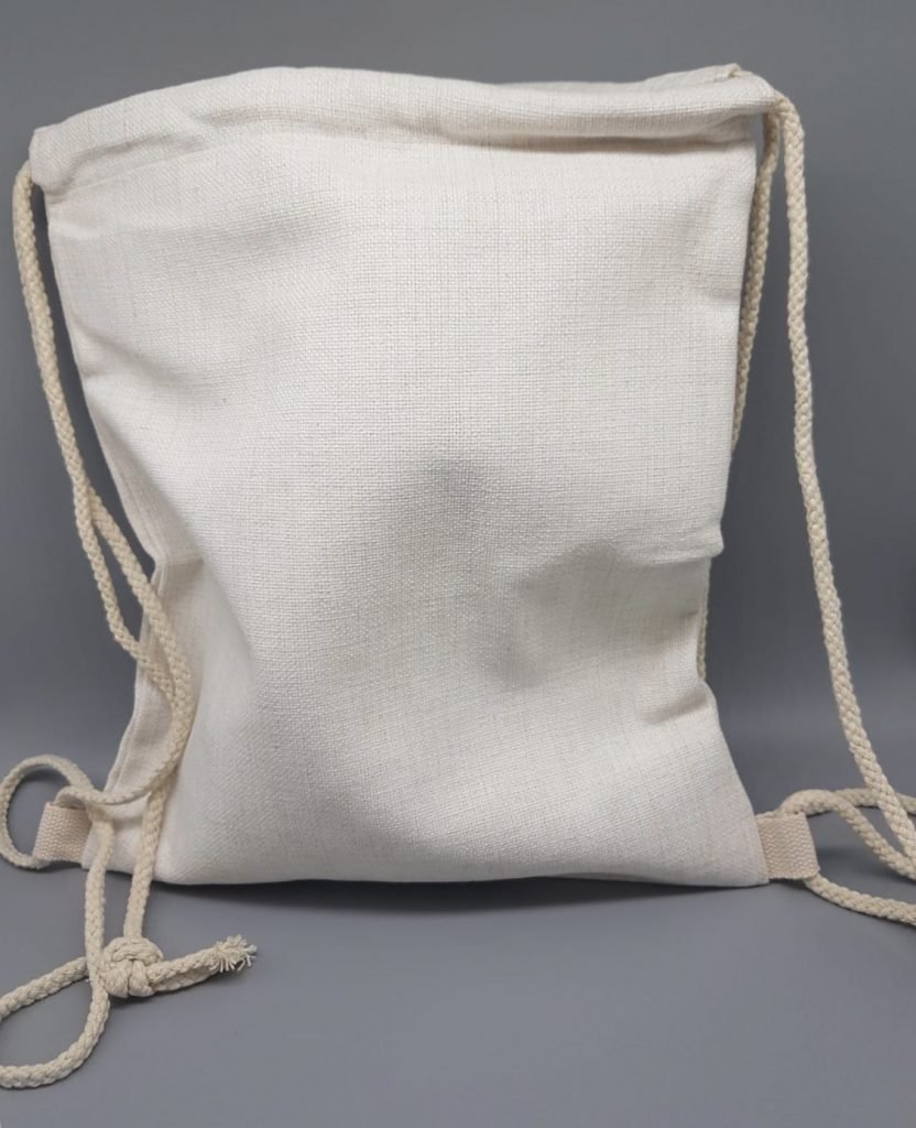 SubliLinen Drawstring Bag