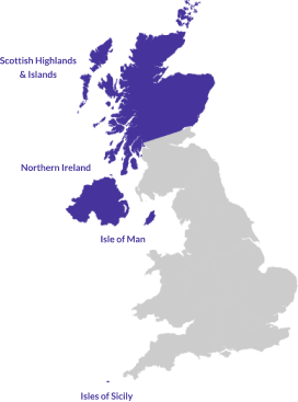 UK Shipping Map Labeled